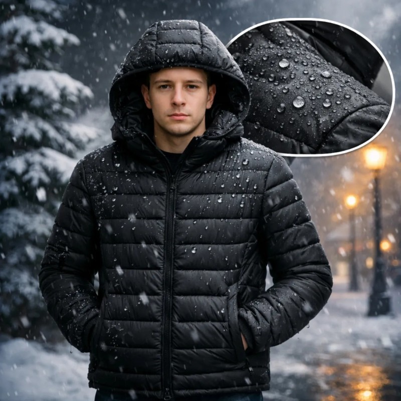 Jaqueta Puffer Bobojaco Masculina | Impermeável Frio Intenso