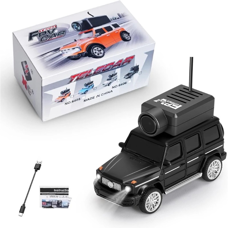 Mini Carro RC Drift FPV 1:64 | Câmera HD 720P | Controle App WiFi 2.4GHz