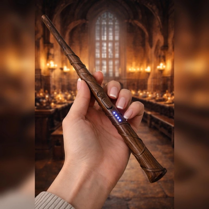 Varinha Fogo Harry Potter | Varinha que Solta Fogo - Artesanal e Detalhada